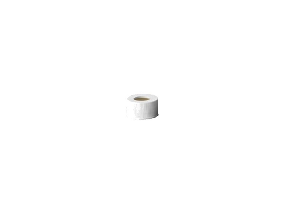 Picture of 8-425 Screw Cap, Open Top, White Polypropylene with Flange for Shimadzu